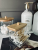 Makeup organizer - Akryl med bambuslokk