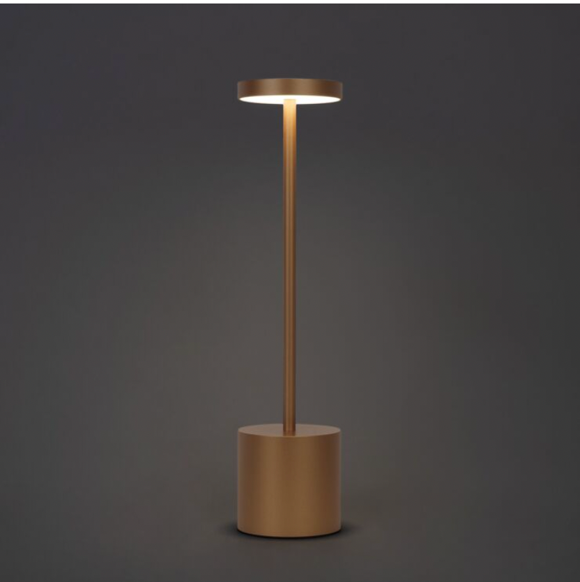 Touch bordlampe i gull