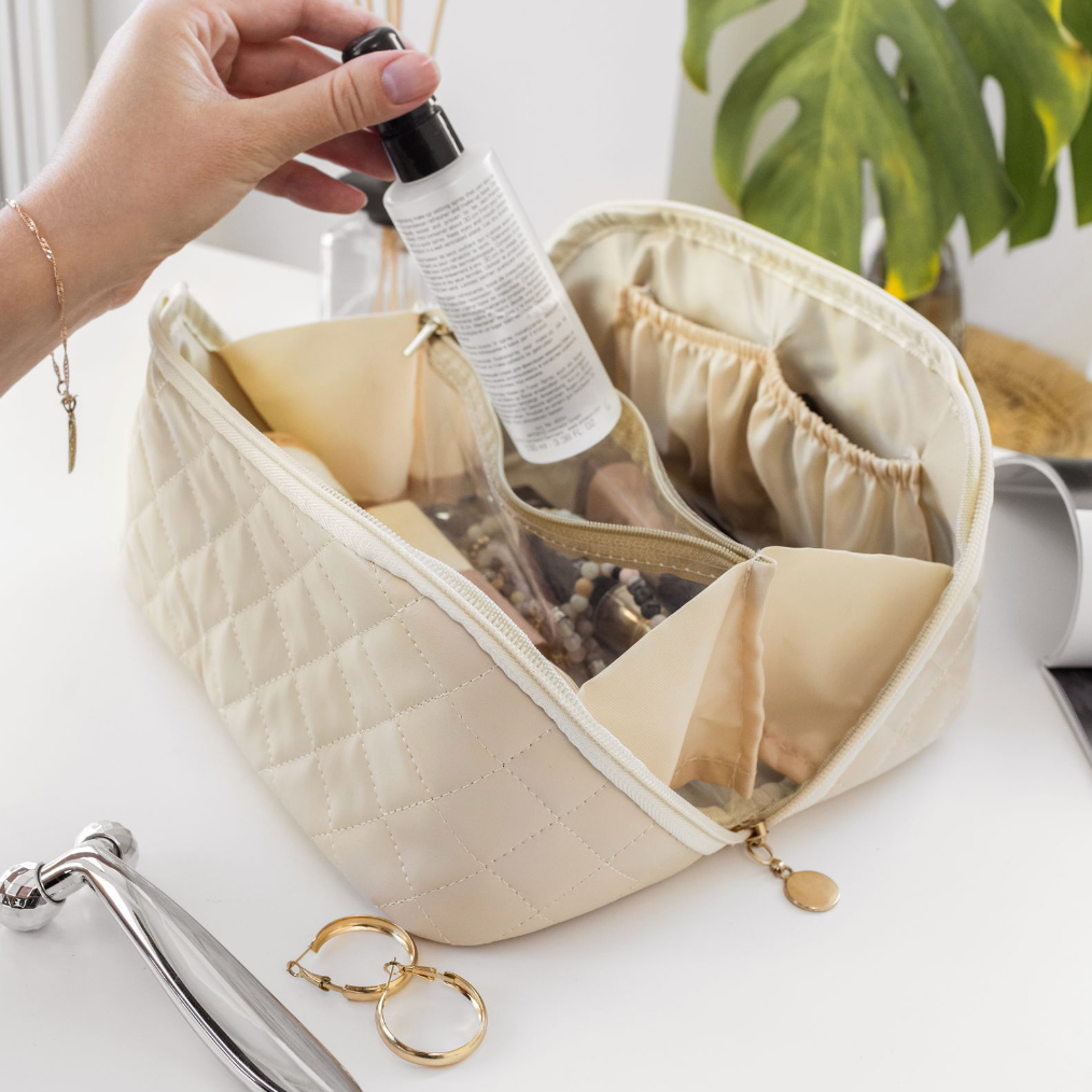 Vega toalettmappe beige