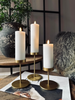 Lysestakesett til bloklys – Golden Liva
