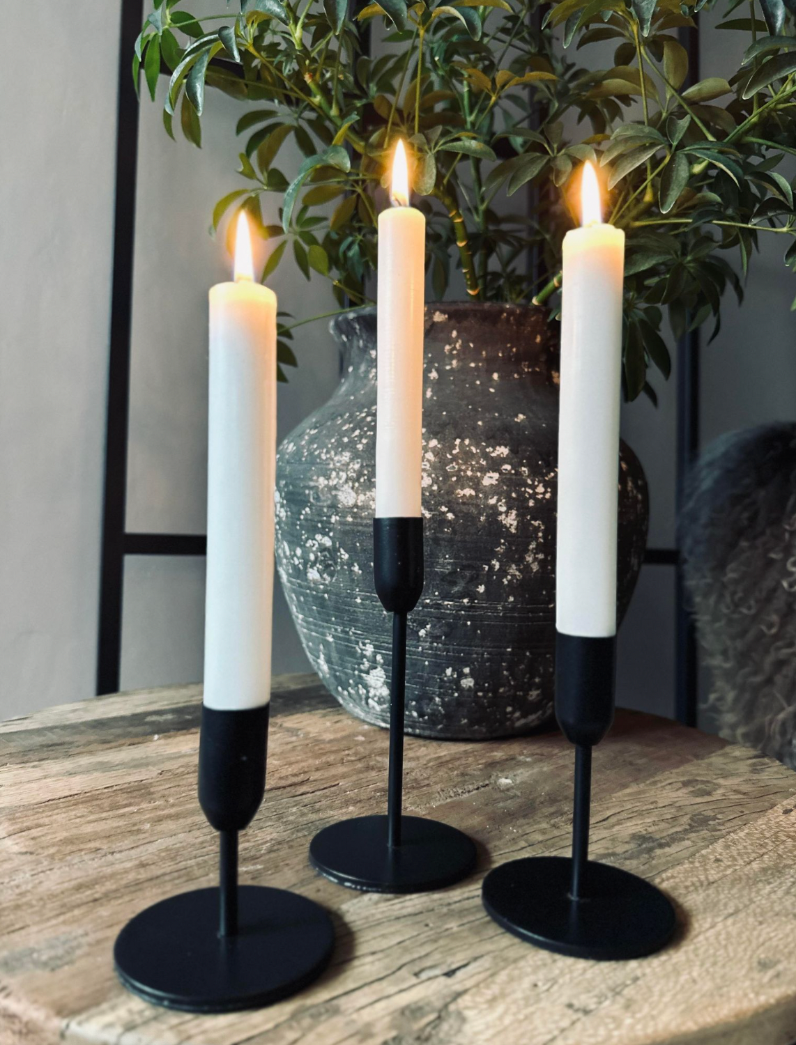 Lysestake sett for stagelys – Black Mindy