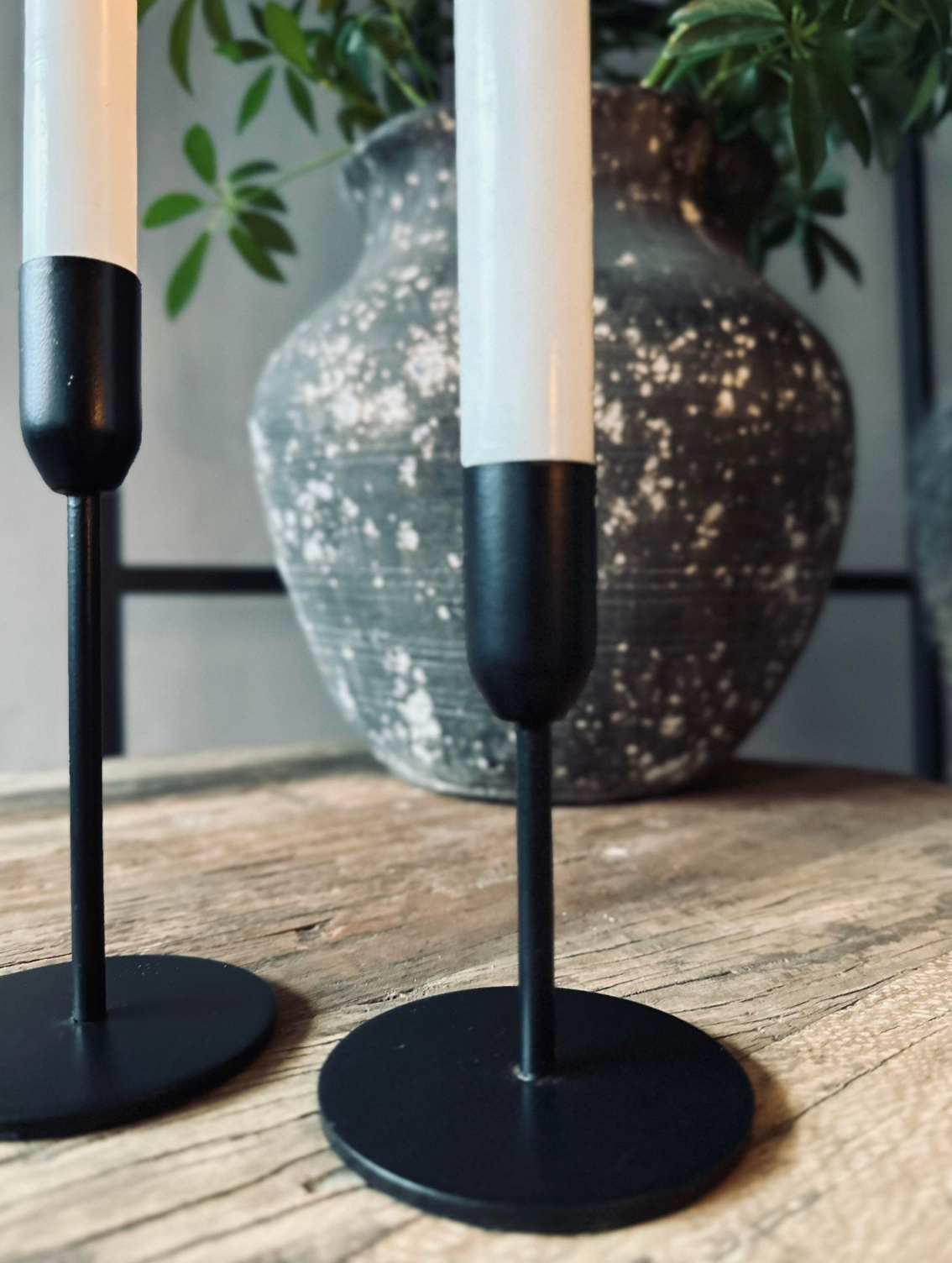 Lysestake sett for stagelys – Black Mindy