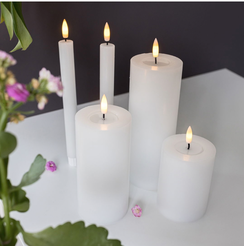 LED lyspakke glatt - 5-pak hvit