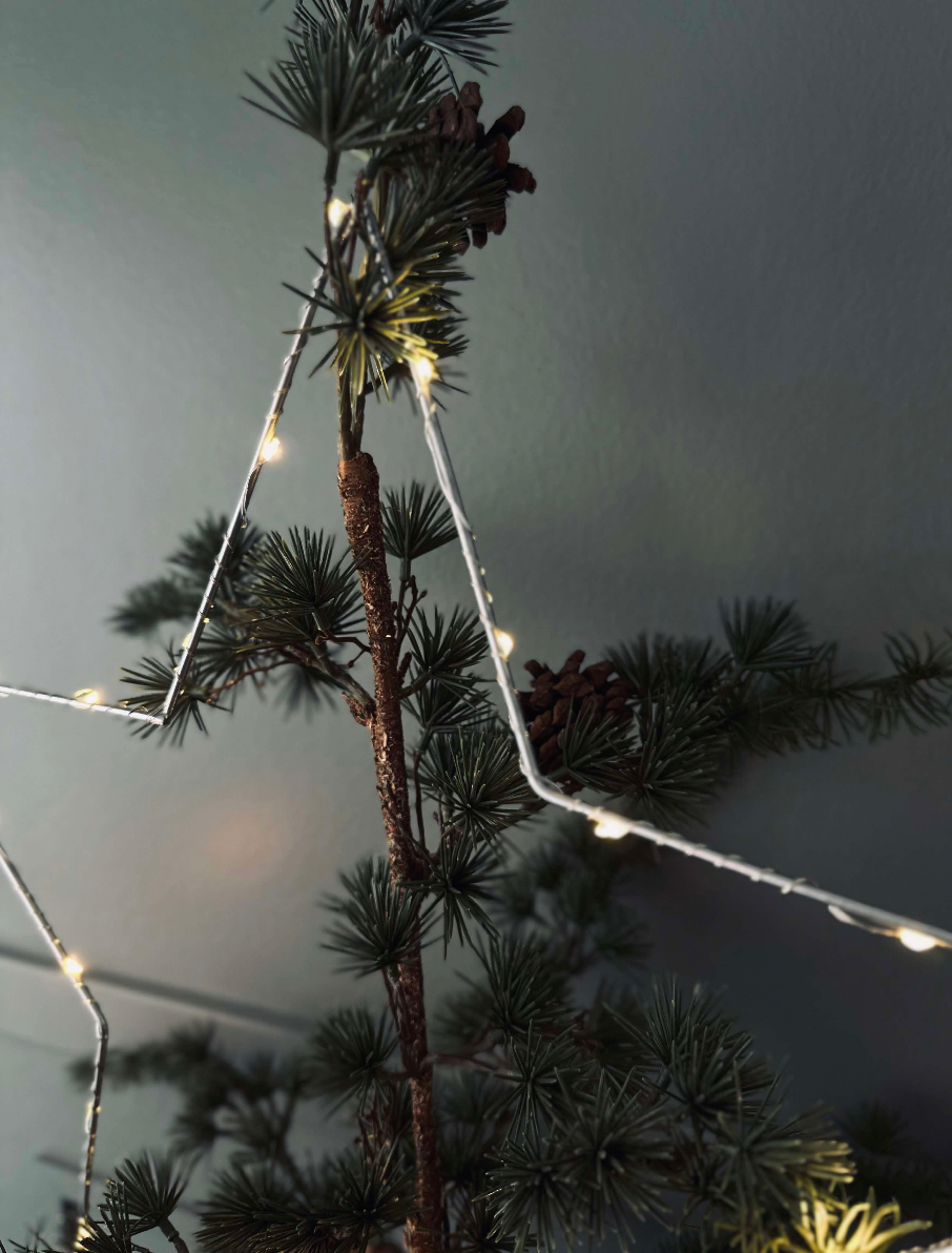 LED-stjerne Sølv 30 cm