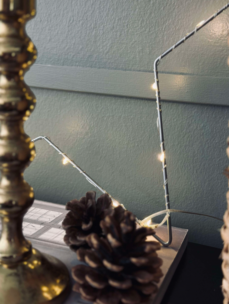 LED-stjerne Sølv 30 cm
