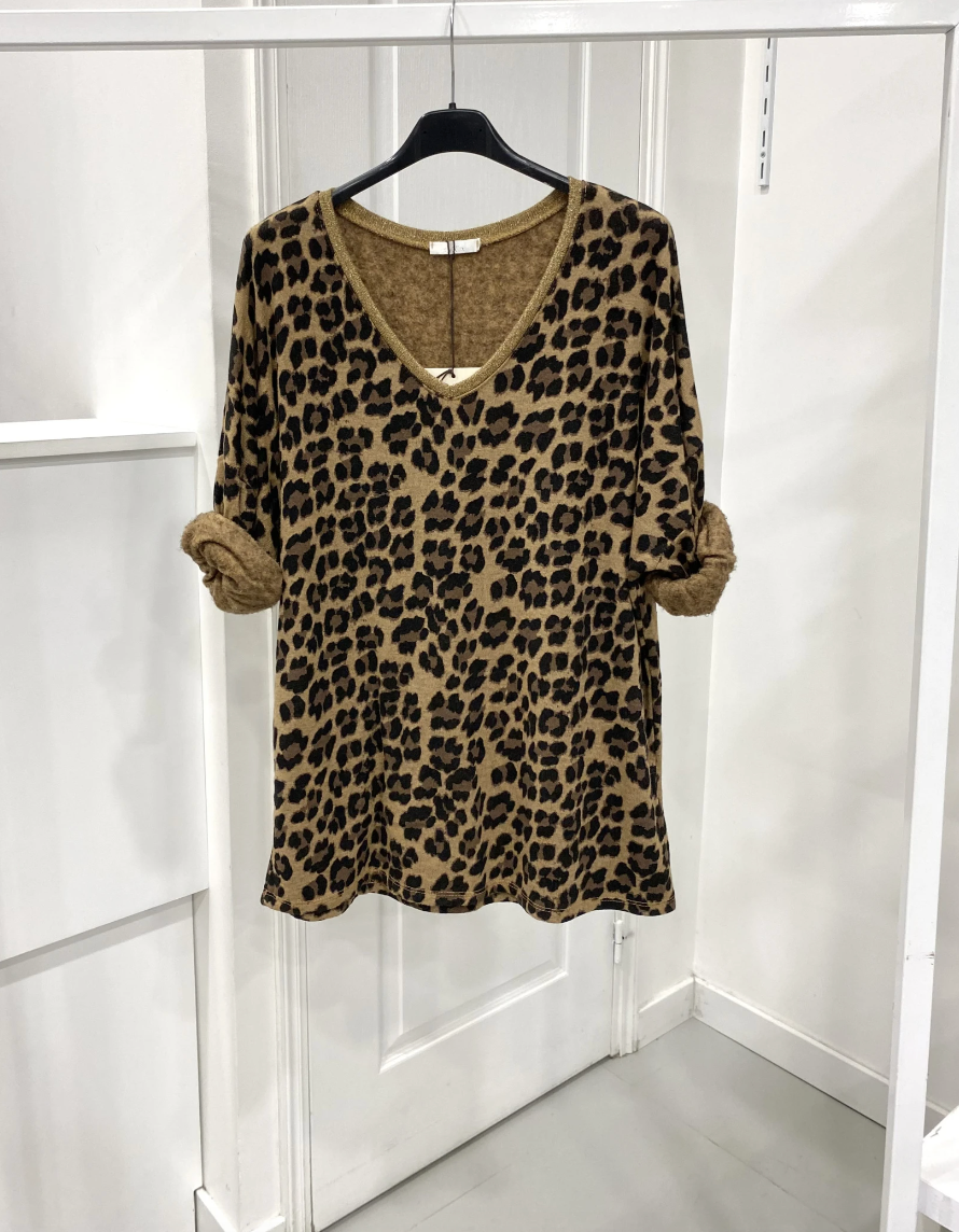 Bluse - Leopard