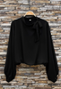 Bluse m. Sløyfe - Black
