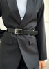 Belte Alba - Black Croco