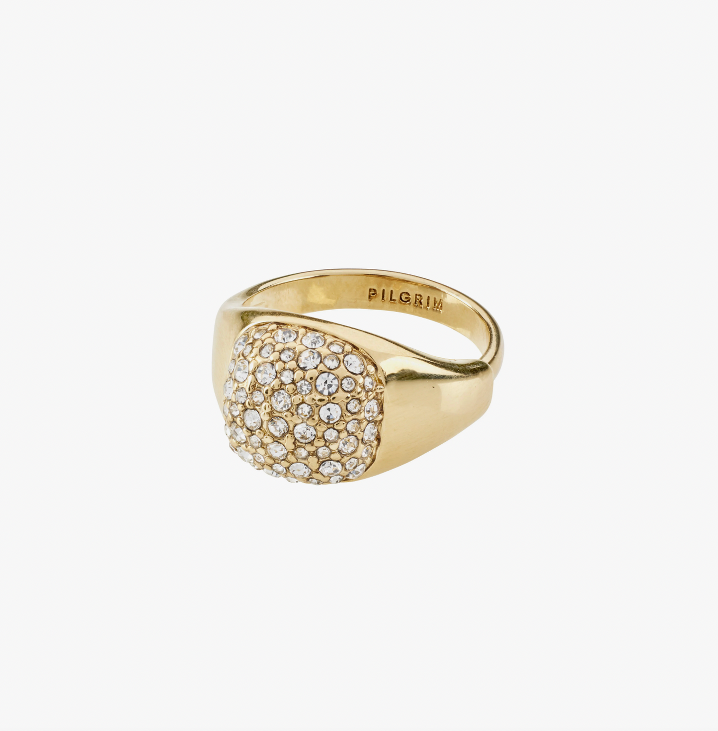 Ring CINDY krystall - Forgylt