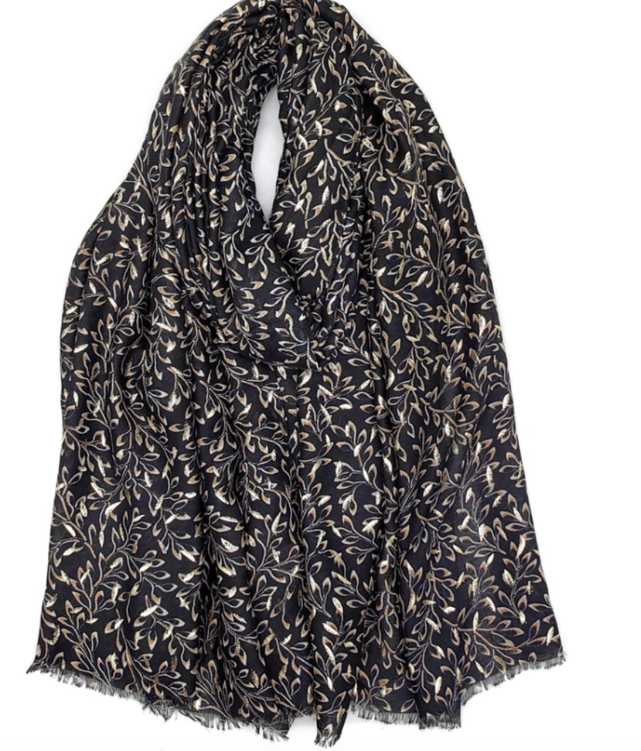 Skjerf Black / gold