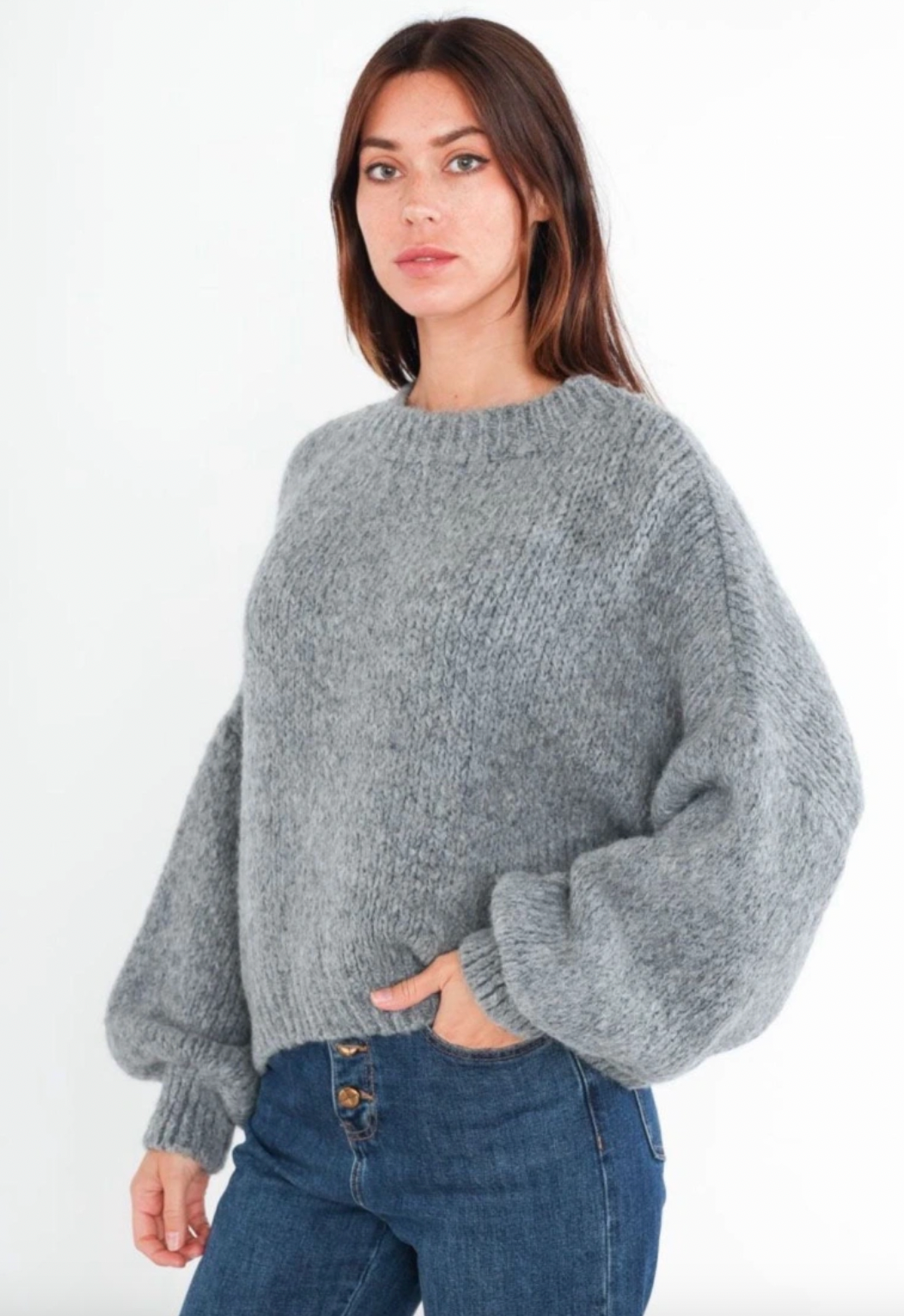 Strikk SANDY - Grey