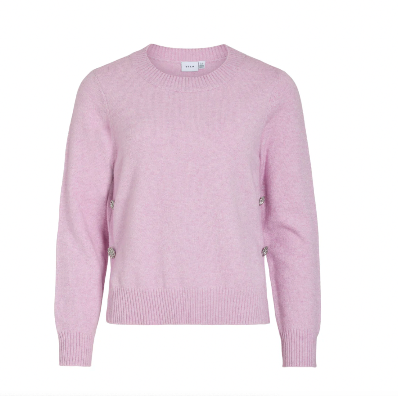 Bluse med vakre knapper - Pastell