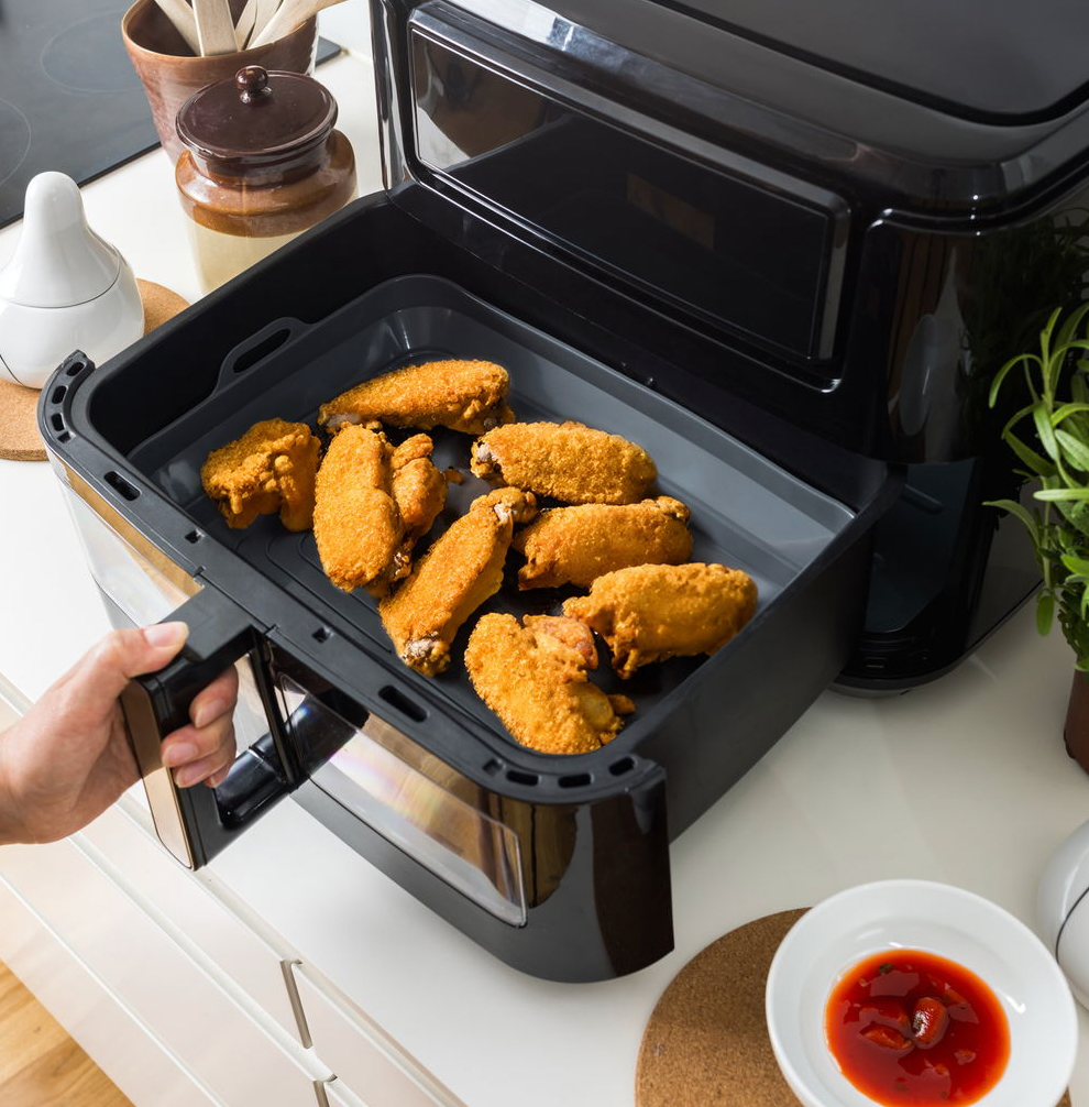 Airfryer silikonform til dobbelt skuffe
