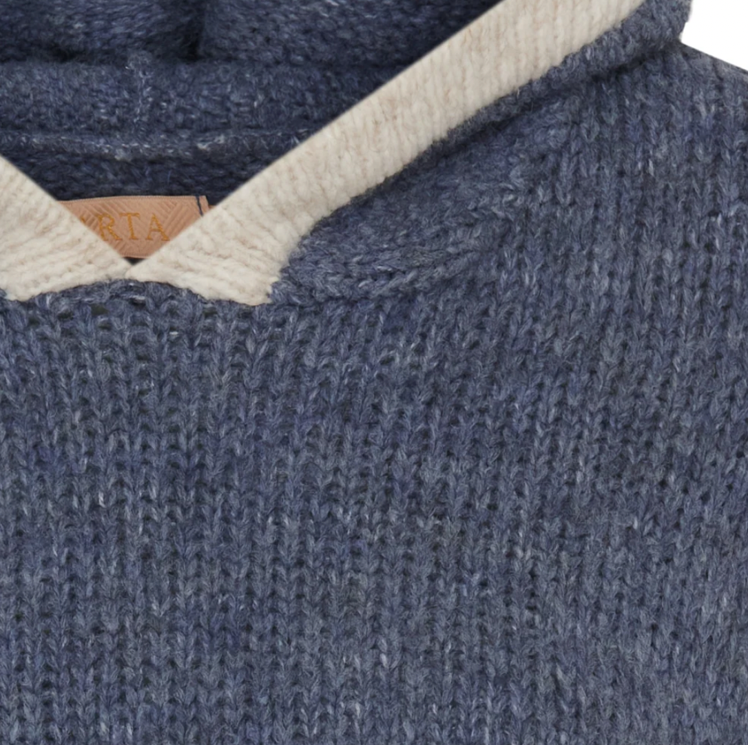 Strik Hoddie - Jeans blue