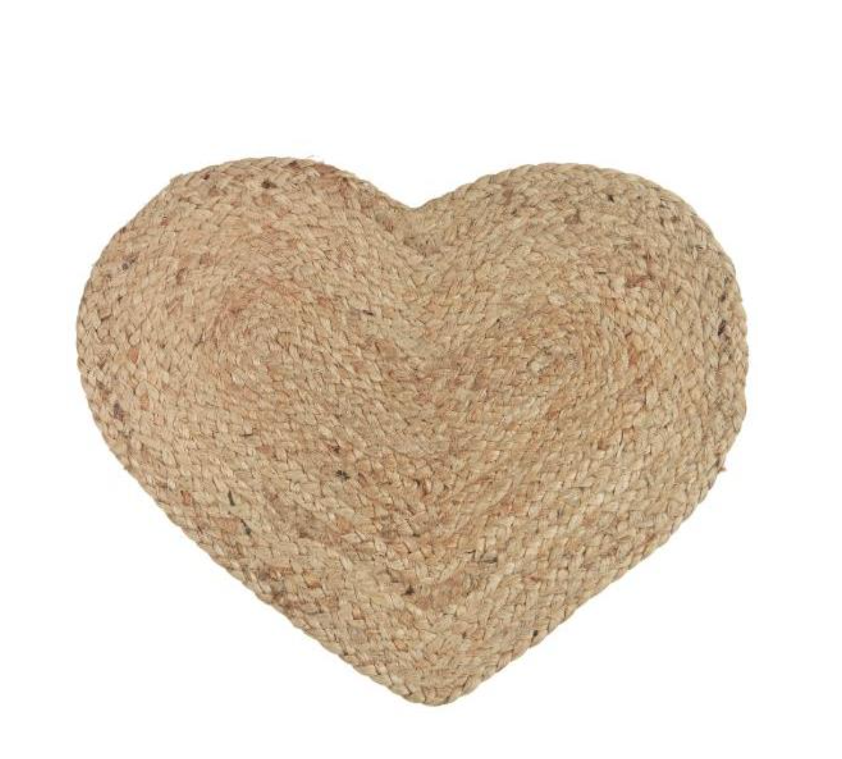 Jute bordbrikke - Hjerte