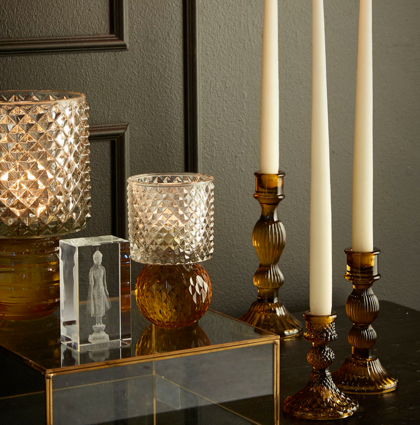 Lysestake Amber - Liten