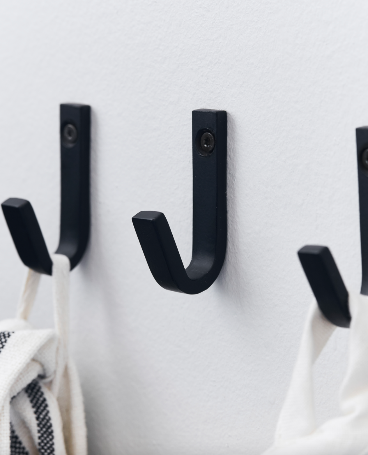 Knagg Bath svart - 3 stk