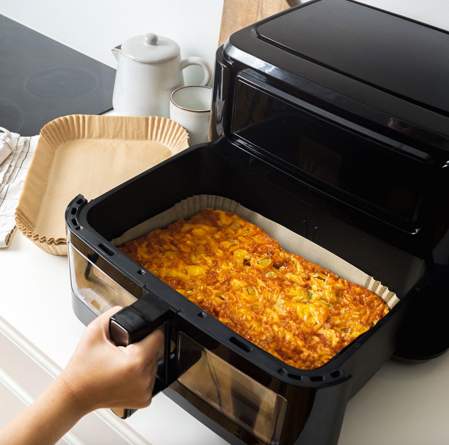Airfryer papirformer, dobbel skuffe - 50 stk.