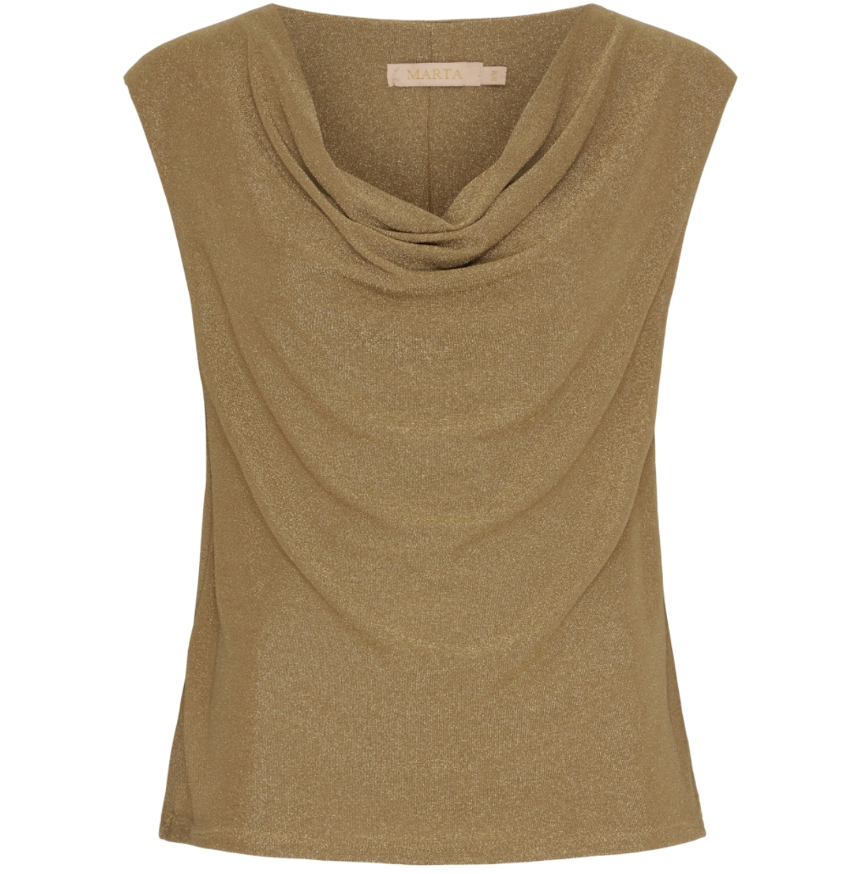 Bluse med glitter - Gull