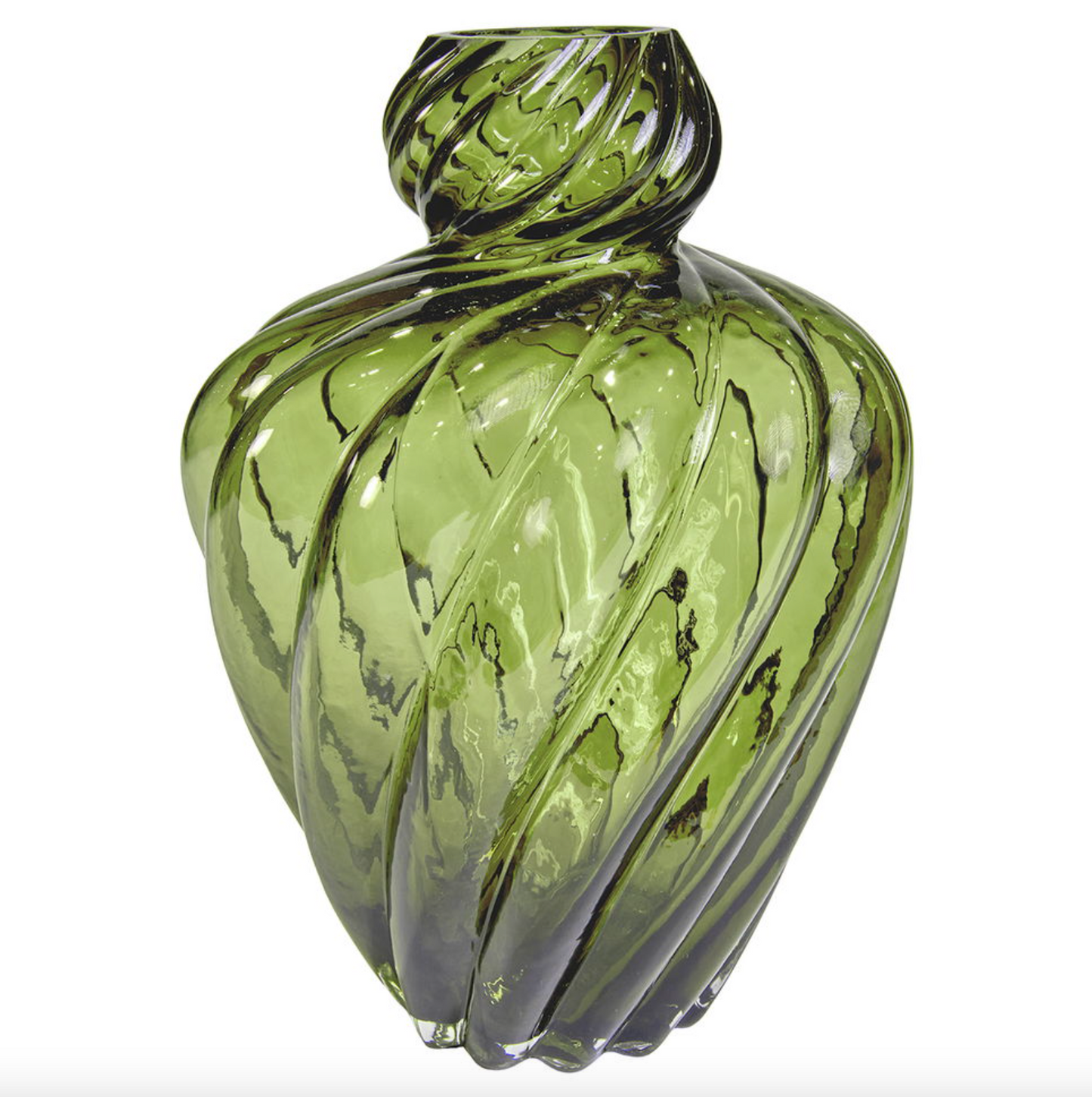 Vase ART grønn munnblåst