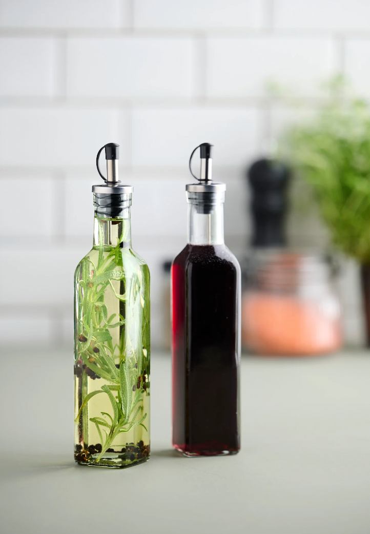 Olje- og eddiksett 250 ml - Sett med 2 stk.
