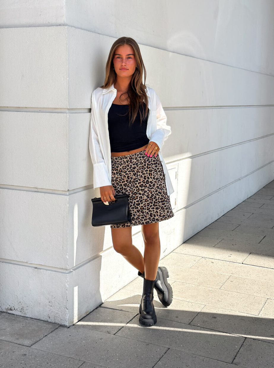 Skjørt Jane Leopard