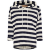 Bluse med hette - Navy