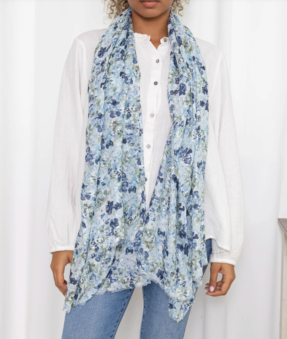 Skjerf Nelly Blue