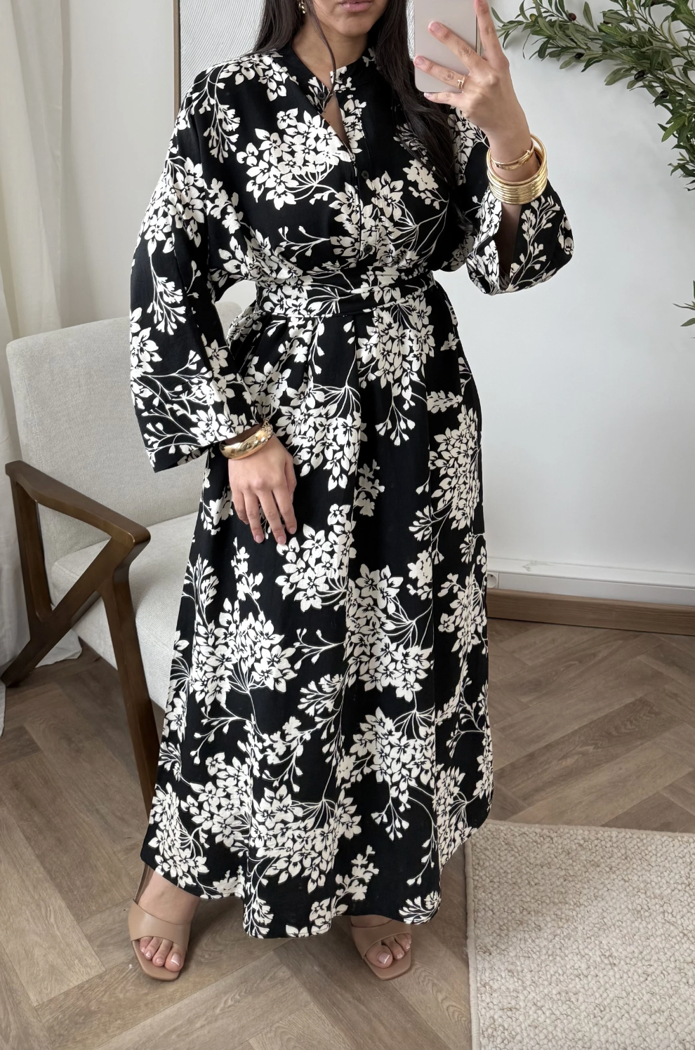 Kjole flower Boheme - Black