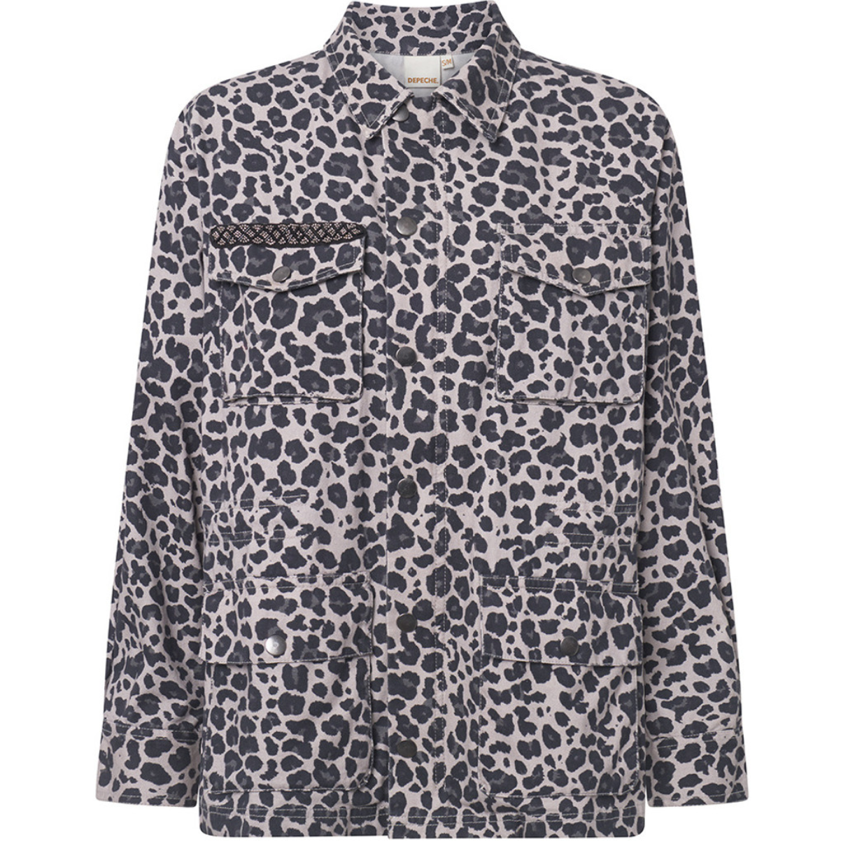 Jakke Leopard Grey