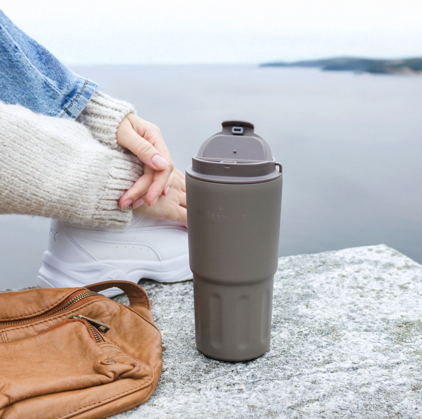 Termokopp Brun - 600 ml.