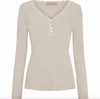 Bluse Masha med knapper - Beige