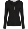 Bluse Masha m. Knapper - Svart