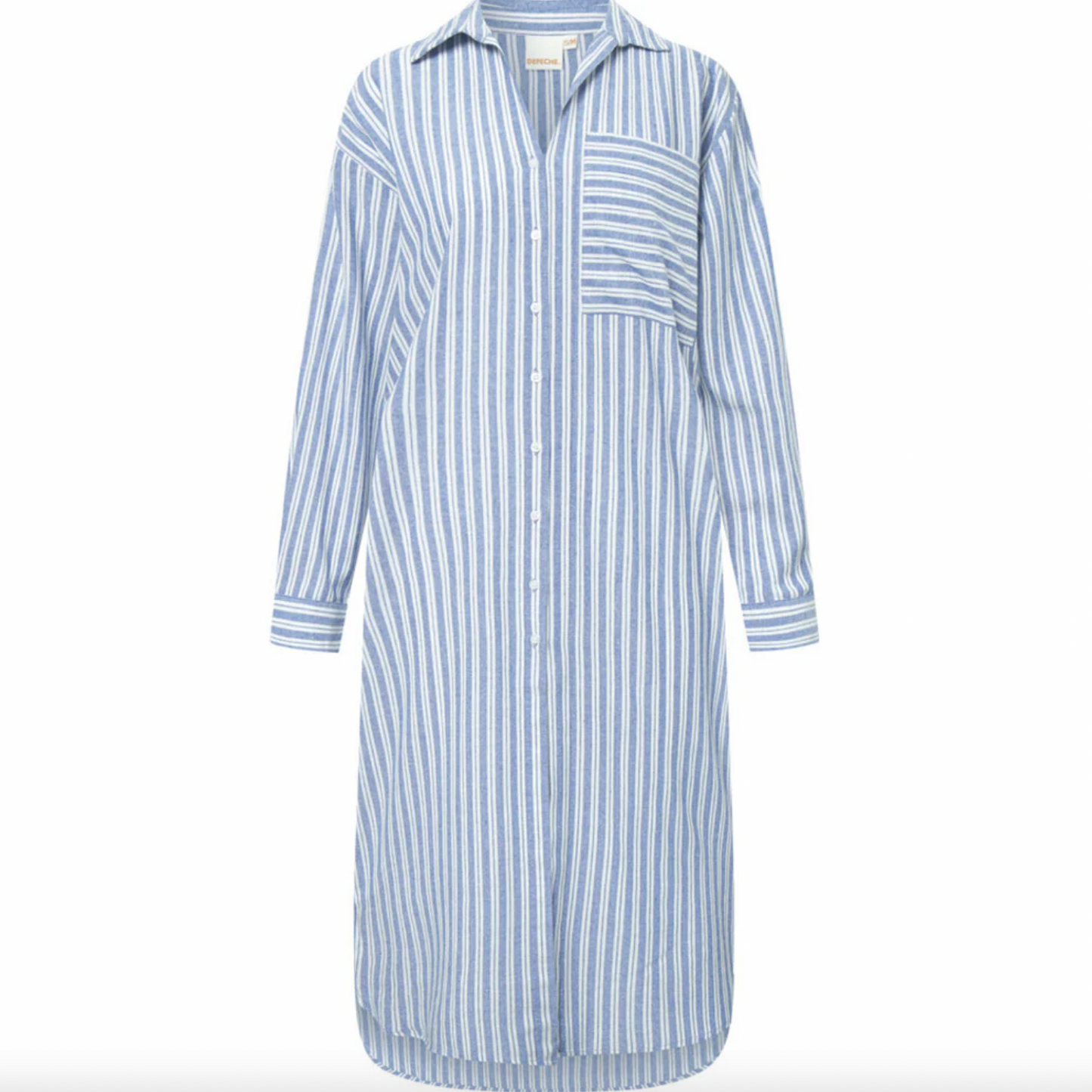 Skjortekjole Summer strip cotton