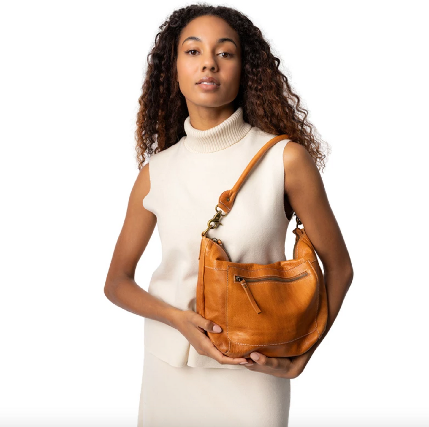 Skulderveske Naomi small - Cognac