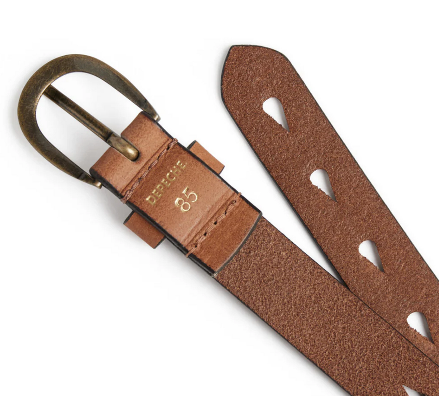 Jeans belte - Cognac
