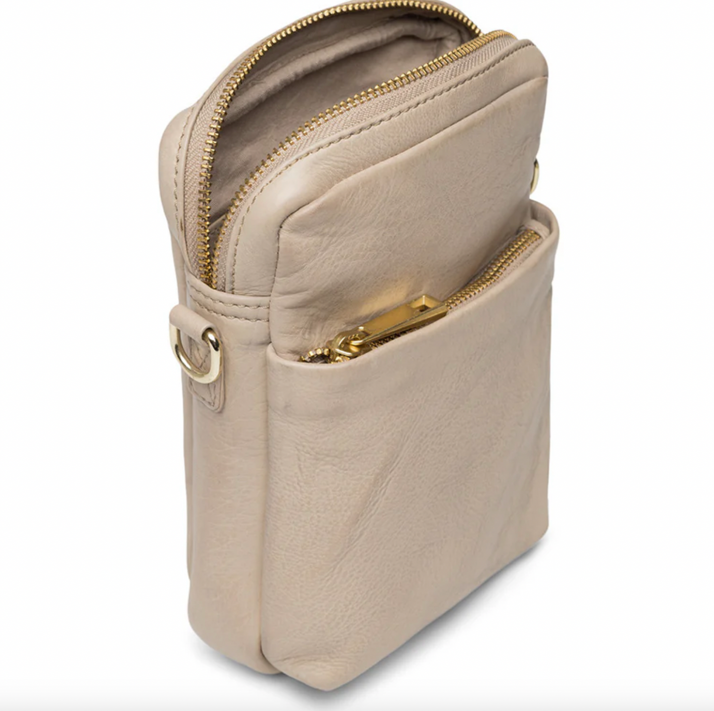 Mobilveske Liva - Sand / Gold