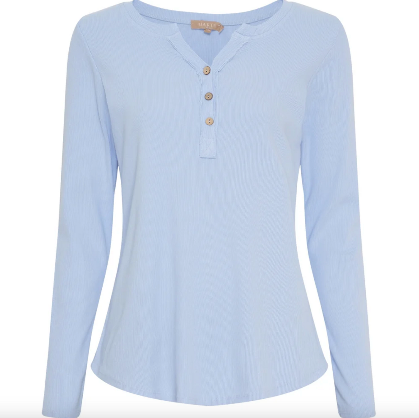 Bluse med knapper - Sky blue