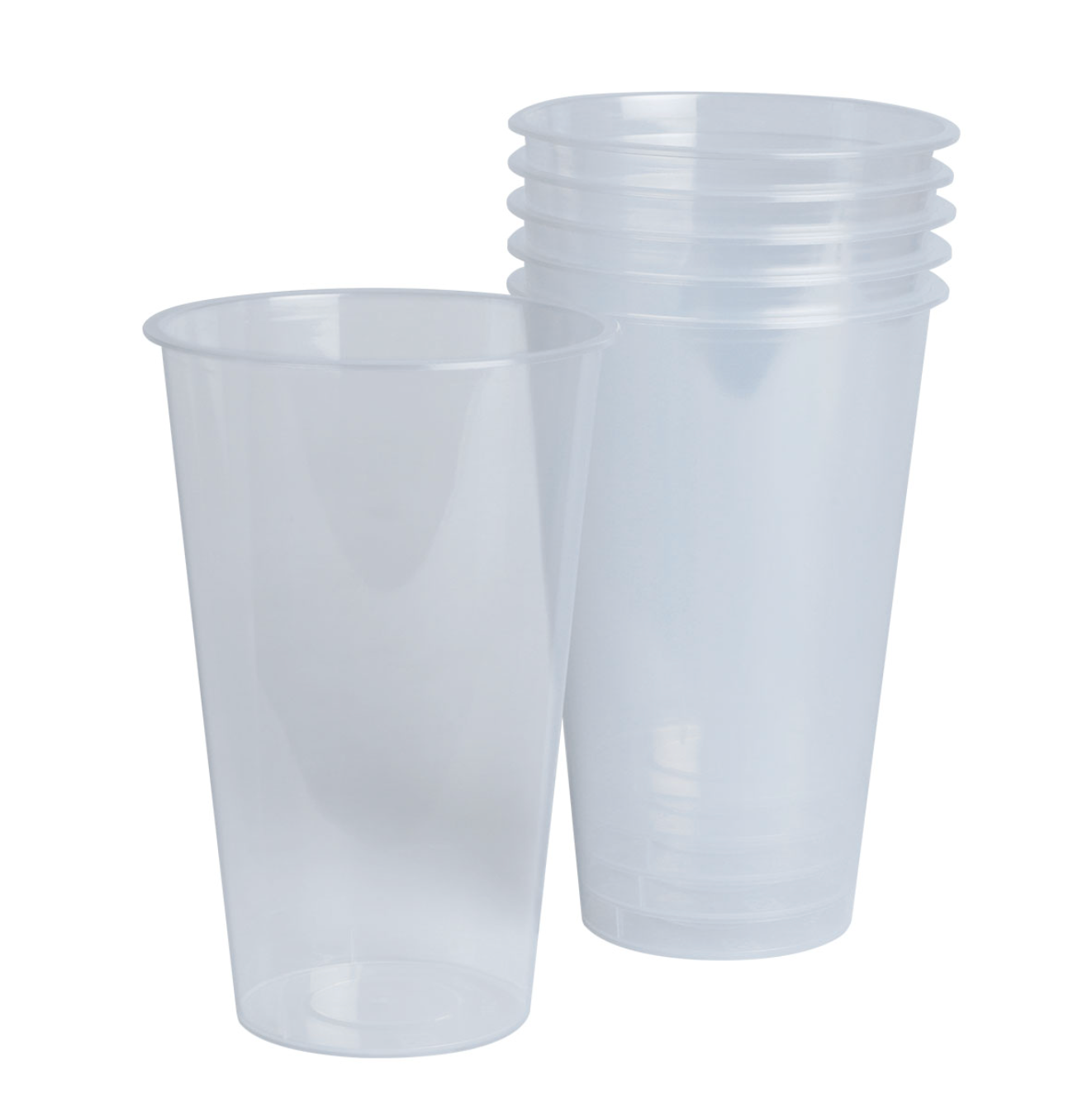 Gjenbrukbare ølglass 50 cl - 6stk.