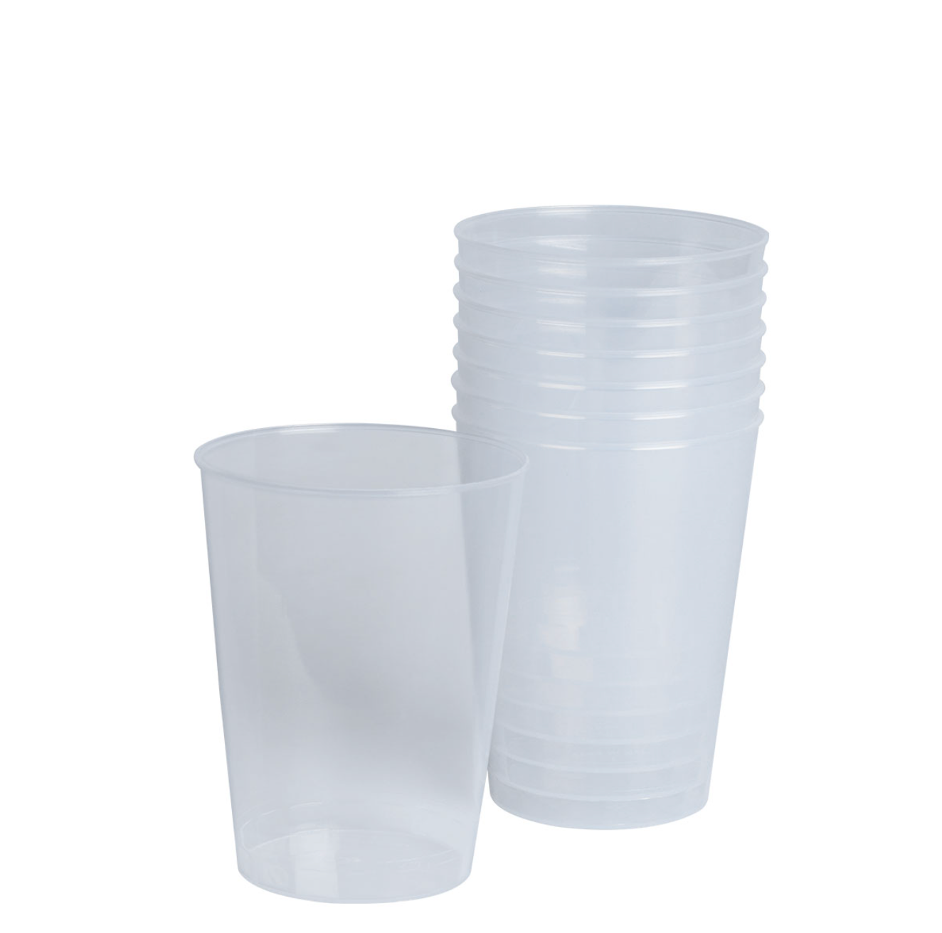 Gjenbrukbare ølglass 25 cl - 6stk.