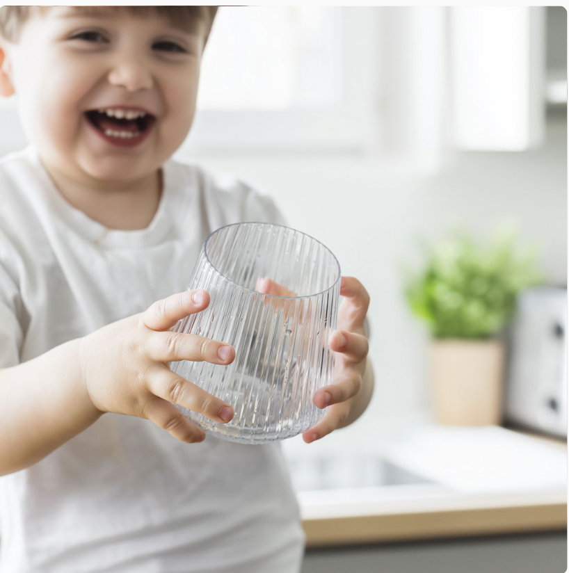 Stilrene plastglass til hverdag og fest - 4 stk