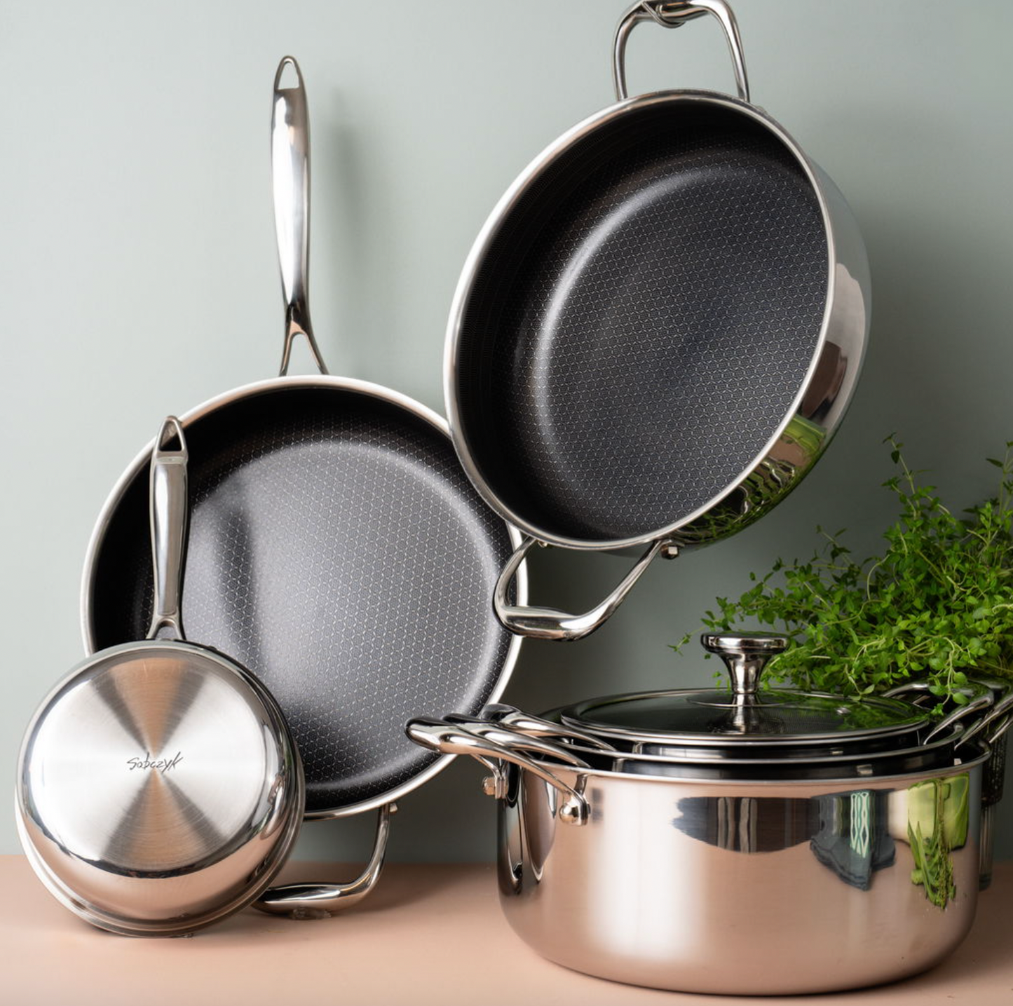 Sobczyk - Hybrid sautépanne med lokk Ø28cm