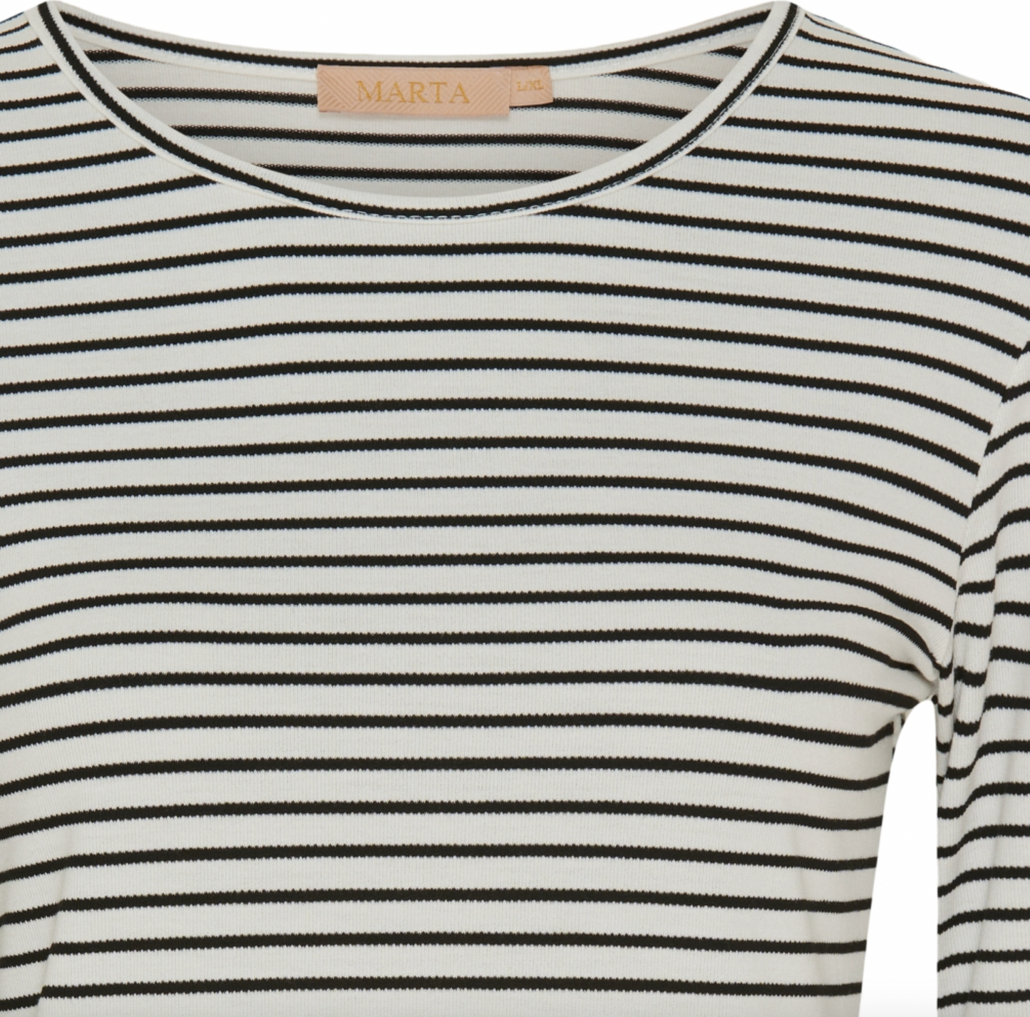 Bluse Nancy strib - Svart / hvit