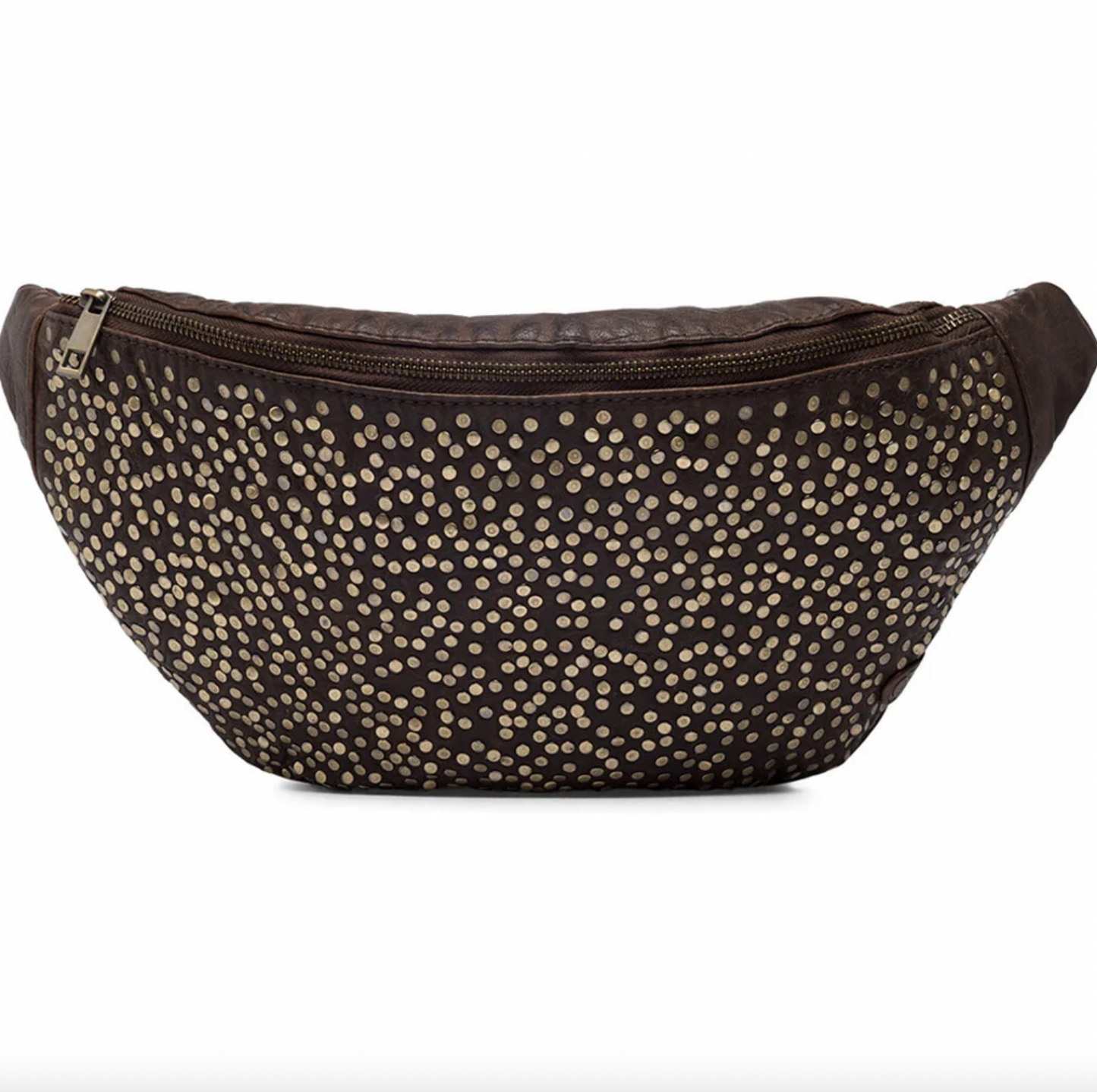 Bumbag Deluxe med nitter - Brun