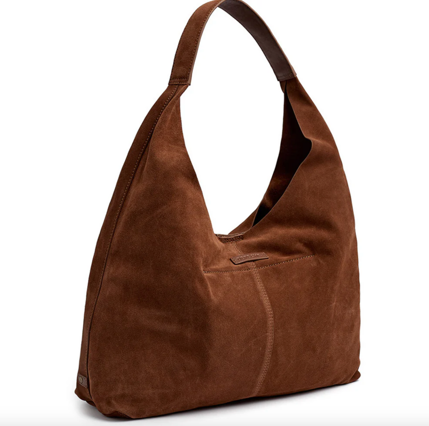 Shopper i mykt ruskinn - Cognac