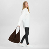 Shopper i mykt ruskinn - Choko