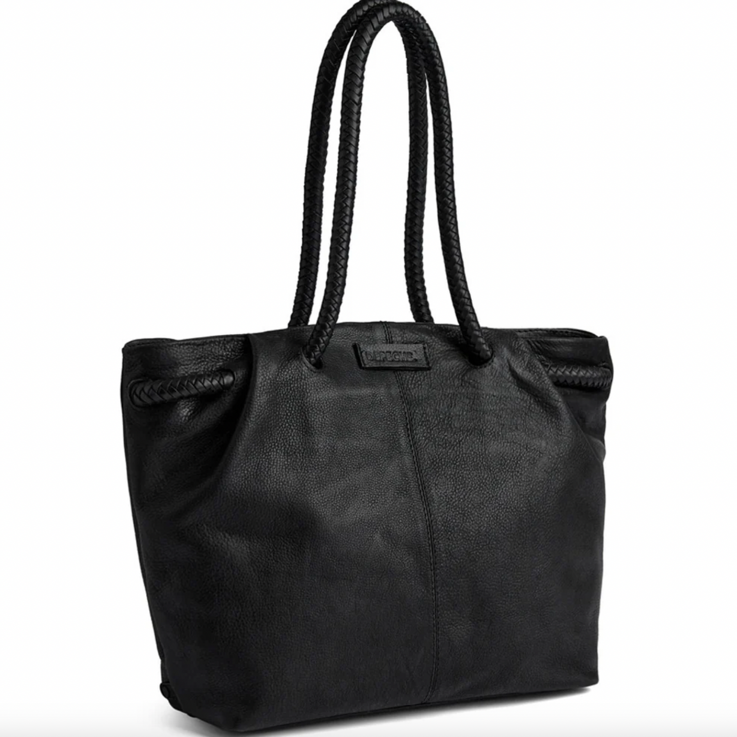 Skulderveske med vakker flettrem - Black