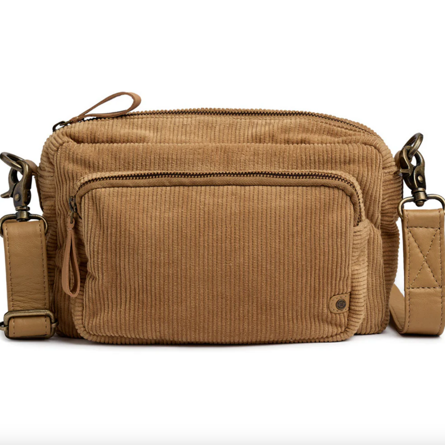 Crossbody Tan fløyel