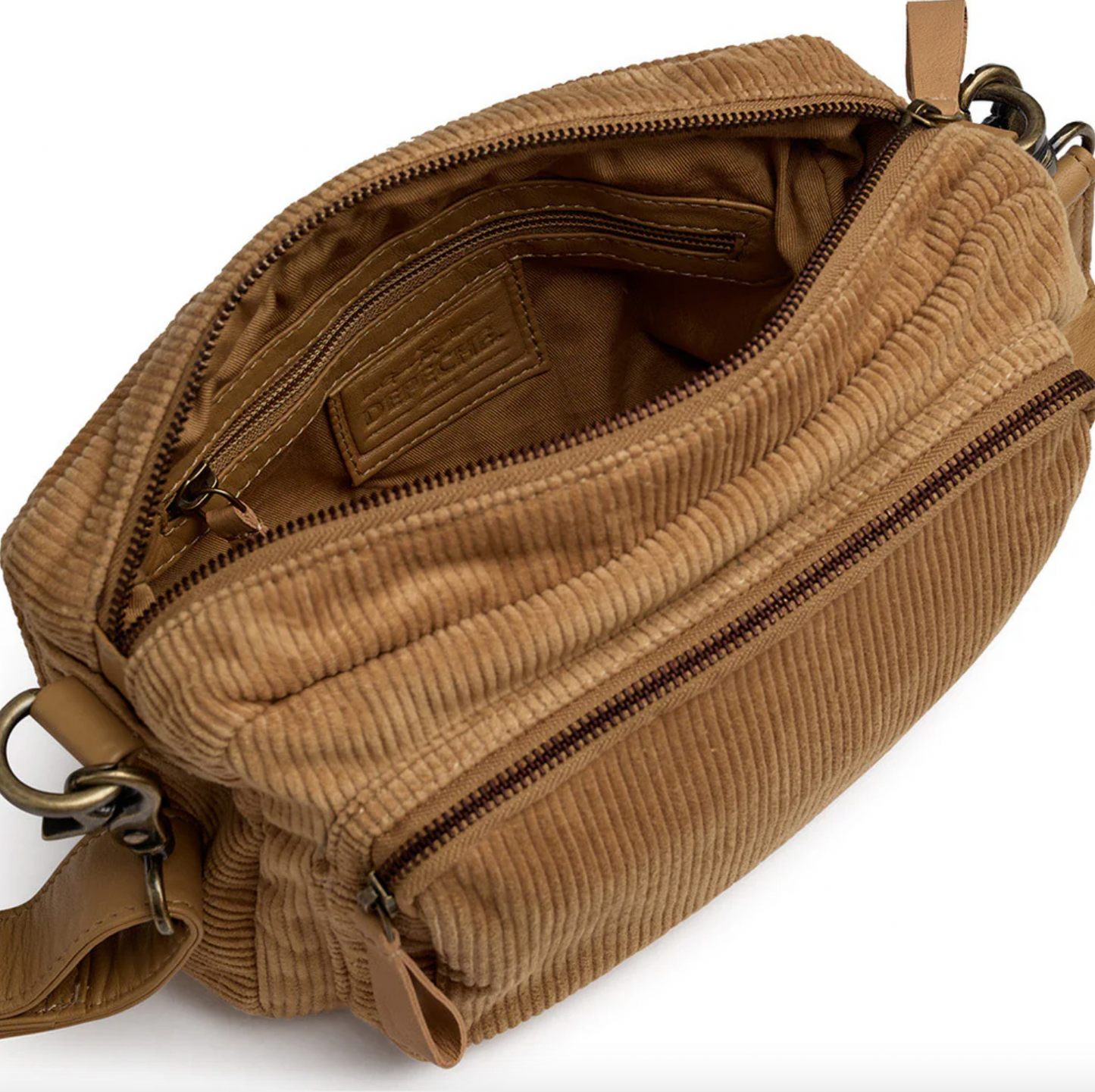 Crossbody Tan fløyel