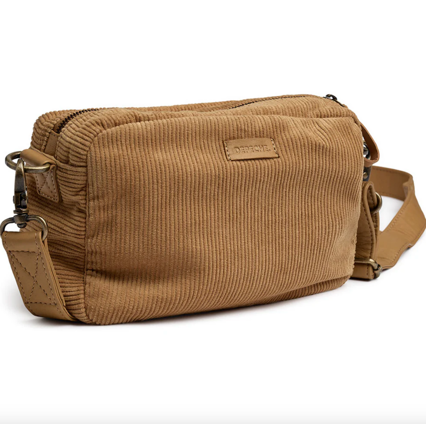 Crossbody Tan fløyel